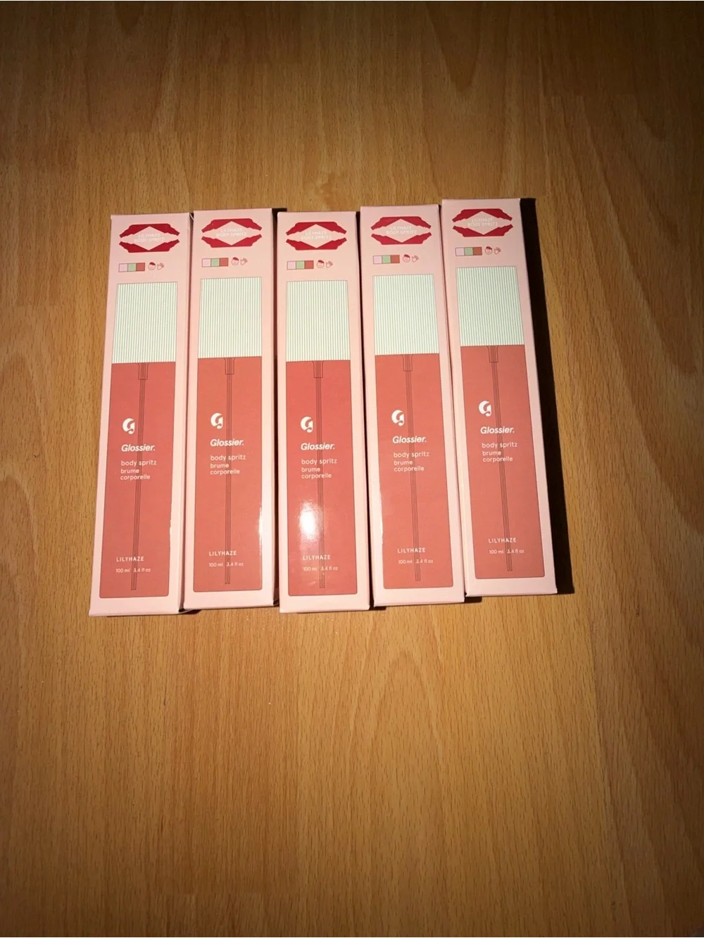 Glossier Body Spritz — Lilac-Pink ($11 each)